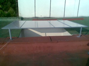 Zastřešení světlíku-výroba a montáž konstrukce1